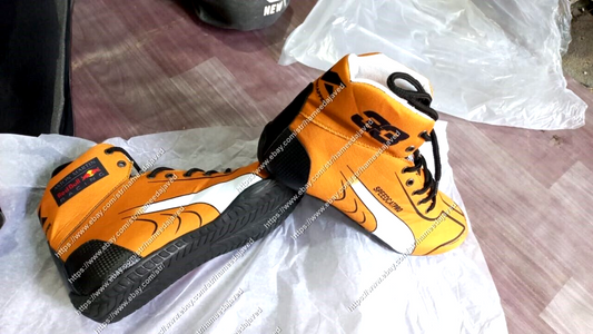 2022 MAX Racing Shoes F1 Boots Race Karting Shoes F1 Golden Go Kart Shoes Racer