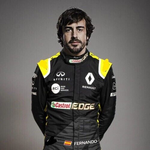 F1 Fernando Alonso Castrol EDGE 2022 model printed go kart/karting race suit