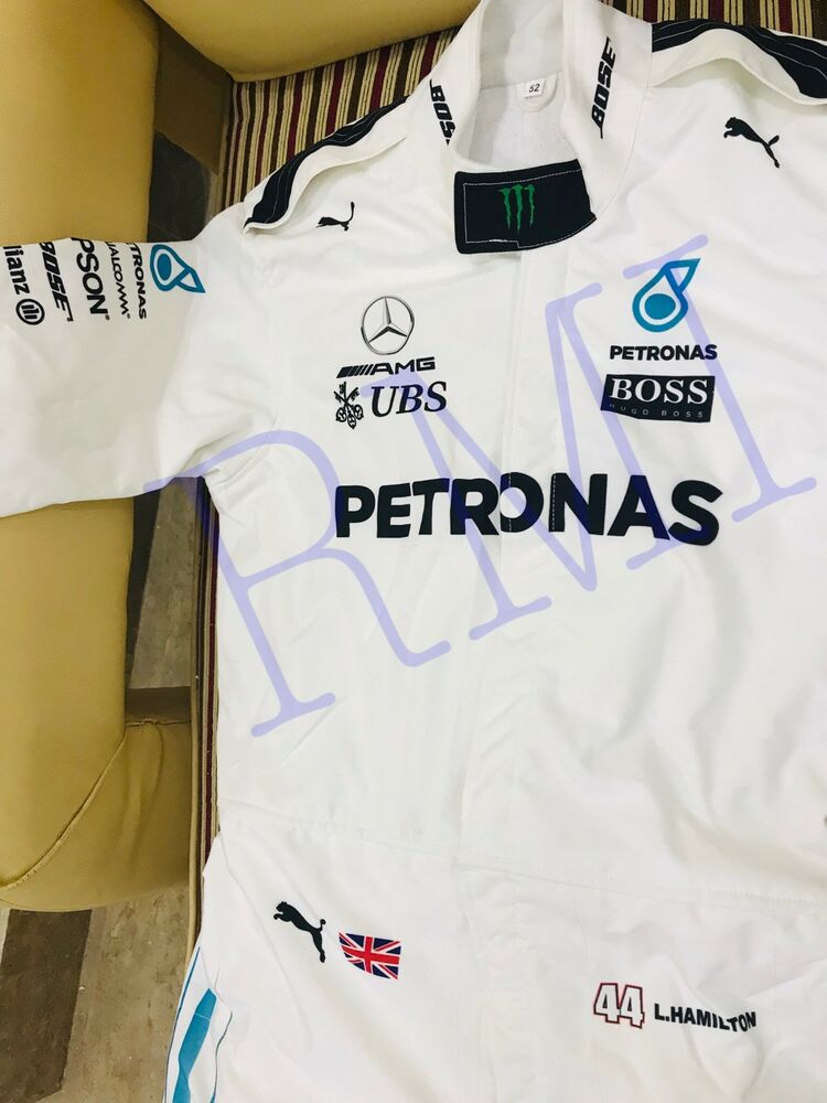F1  Lewis Hamilton Mercedes-Benz 2016/2017 Style Printed Racing  Suit