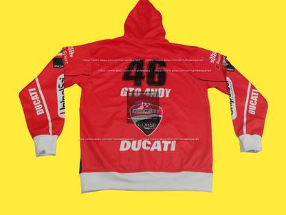 2020 DUCATI Racing Custom Name 3D Hoodies Pullover with your Name NO. all sizes