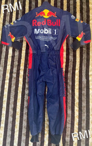 F1 Racing MAX 2020 Style RedBull Printed Suit Go Kart/Karting Race/Racing Suit