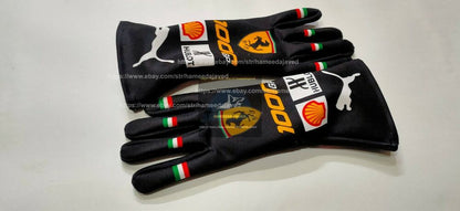 2020 Sebastian Vettel Racing Gloves F1 Karting Gloves Go Kart Gloves 1000gp Race