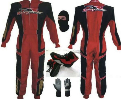 Printed DR Go Kart Race Suit With Shoes Free Gloves & Balaclava