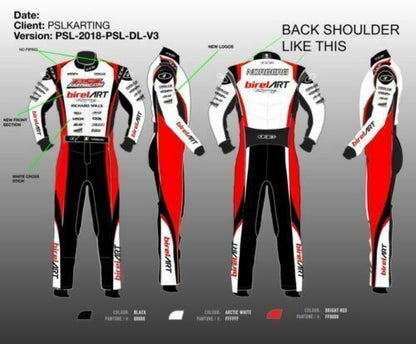  BIREL ART GO KART RACE SUIT WITH FREE GIFTS INCLUDED