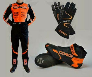  CRG GO KART RACE SUIT WITH SHOES & GLOVES